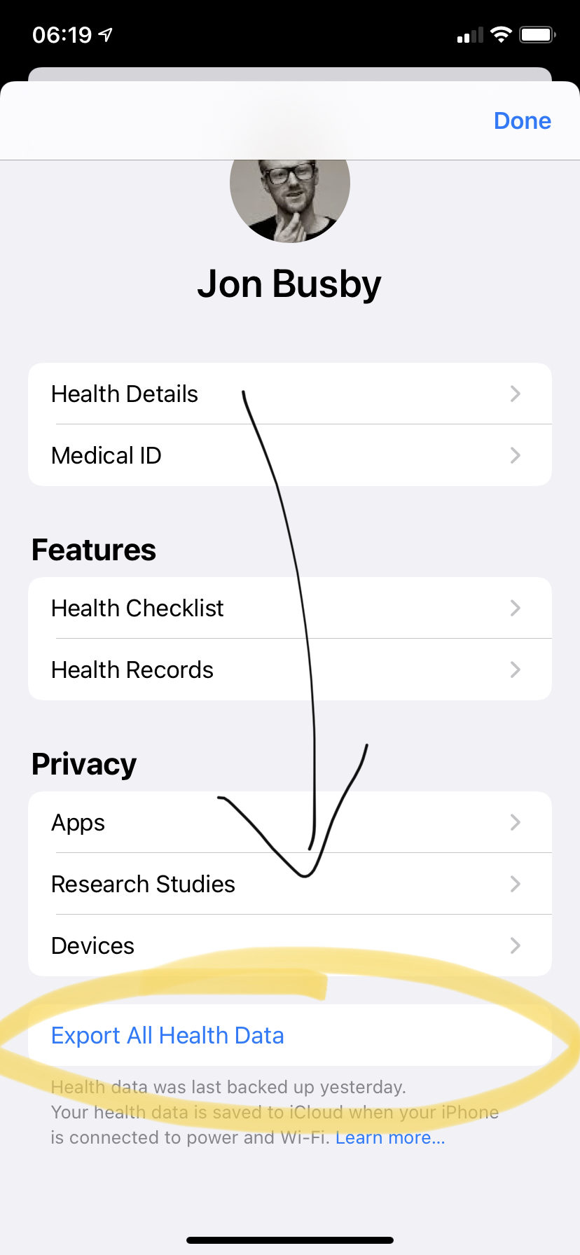 How to extract All Apple Health data